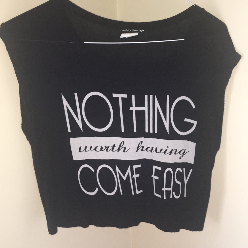 Black graphic tee